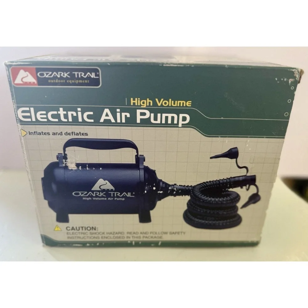 Ozark Trail High Volume Electric Inflator Deflator Pump,‎ 3 Adapters